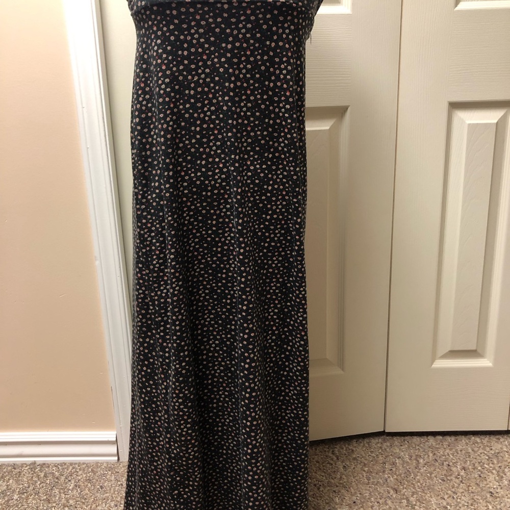 Candy Couture Size SmallBlack Maxi Dress with Multicoloured Pattern